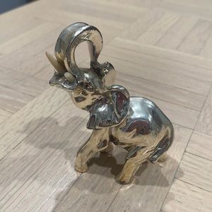 Elephant Statue Figure Silver